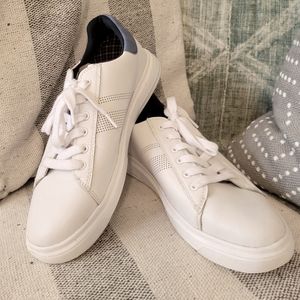 Ben Sherman Men's Ollie Trainer, Size 9, White/Blue